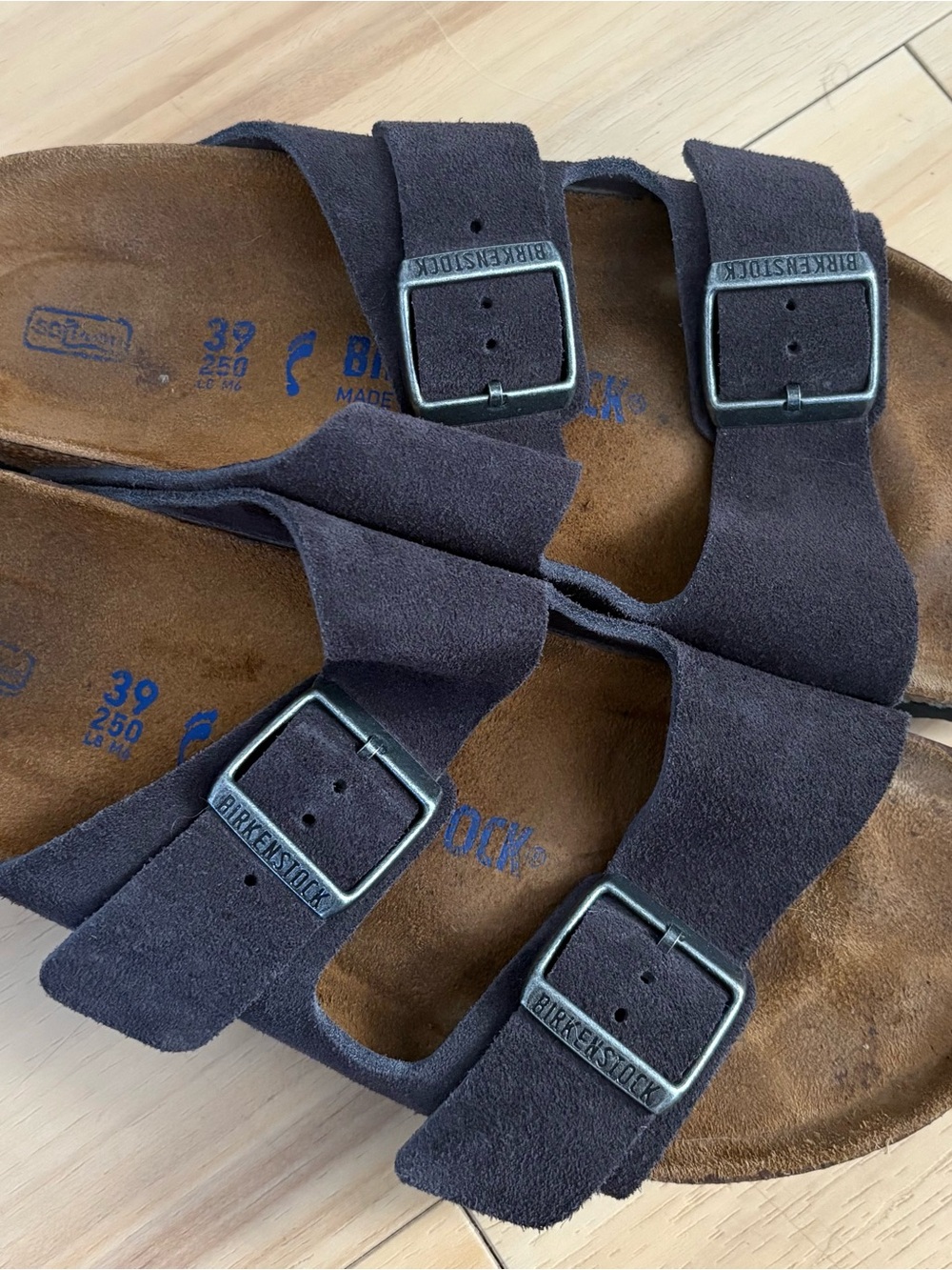 Birkenstock Double-Buckle Suede Sandals